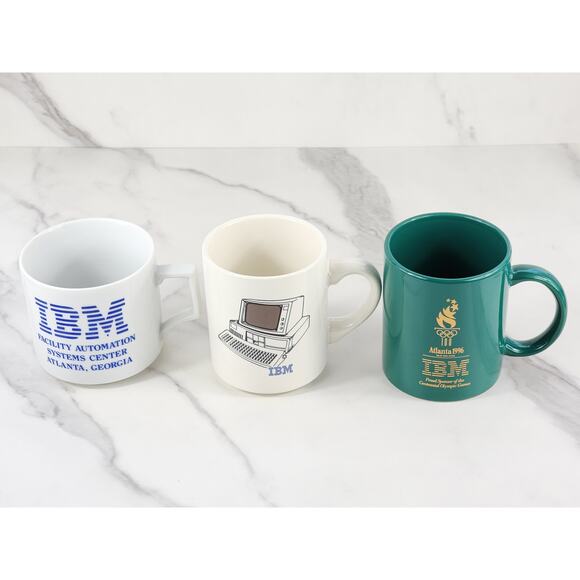 IBM Computer Facility Automation Coffee Mug 10oz Teacup 90s System 3 1/2" x3 Vtg - Picture 5 of 13